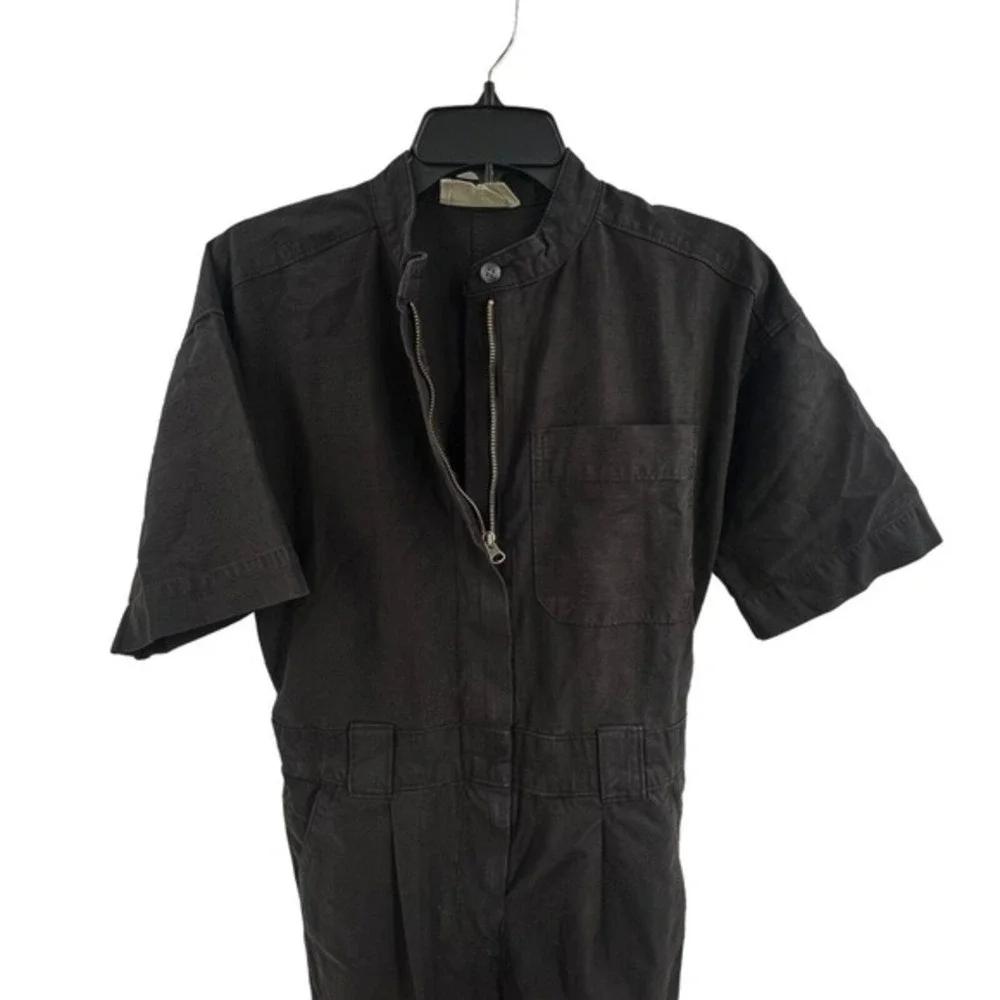Everlane Black Short Sleeve Flight Suit‎ Womens 0